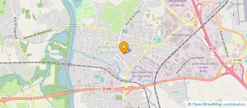 localisation de l'entreprise MONSIEUR RUBEN GALLEGO-HISS  ANDREZIEUX-BOUTHEON