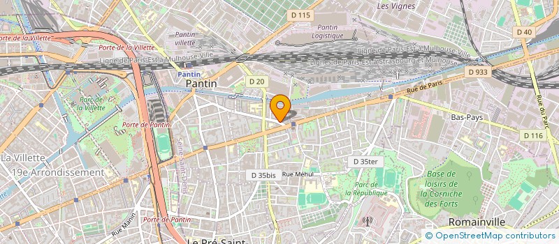 localisation de l'entreprise MONSIEUR RUBEN HADDAD  PANTIN