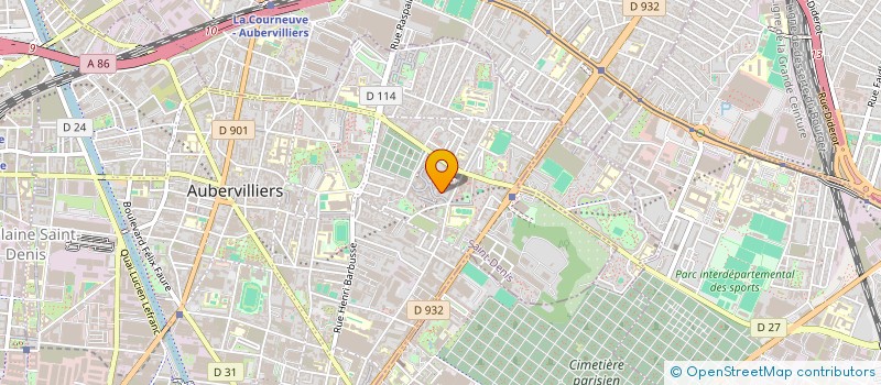 localisation de l'entreprise MONSIEUR RUBEN JEAN PAUL KEMAJOU à AUBERVILLIERS
