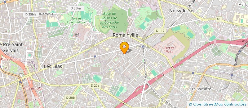 localisation de l'entreprise MONSIEUR RUBEN LAHMI à ROMAINVILLE