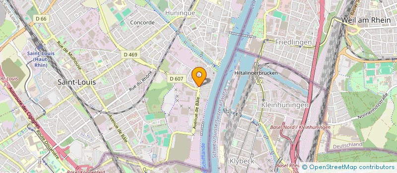 localisation de l'entreprise MONSIEUR RUBEN LEURY  HUNINGUE