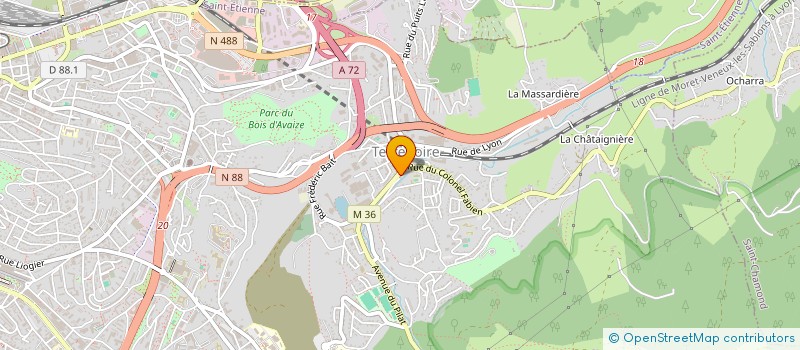 localisation de l'entreprise MONSIEUR RUBEN MANUEL GUERREIRO DA SILVA  SAINT-ETIENNE