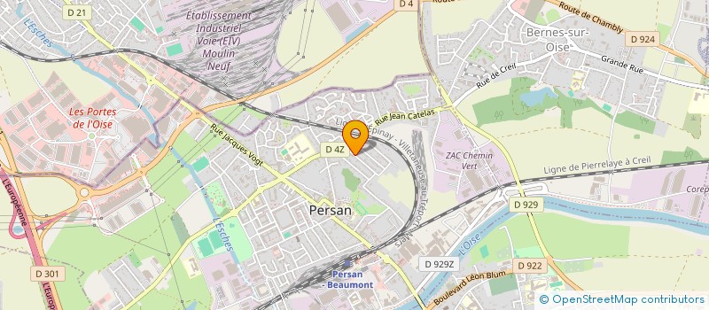 localisation de l'entreprise MONSIEUR RUBEN MBOKOLO BONGELI  PERSAN