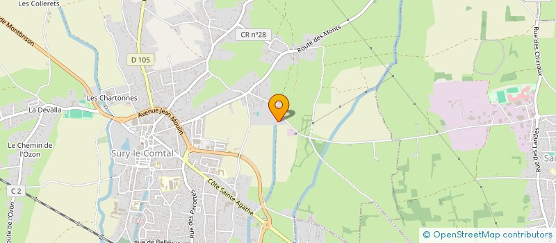 localisation de l'entreprise MONSIEUR RUBEN MELLARD  SURY-LE-COMTAL