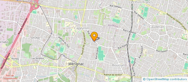 localisation de l'entreprise MONSIEUR RUBEN MFOULOU--ROUGIER  MERIGNAC