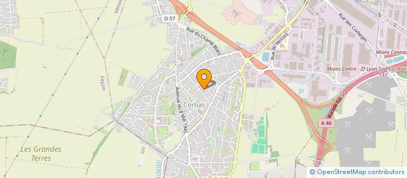 localisation de l'entreprise MONSIEUR RUBEN PEREZ à CORBAS