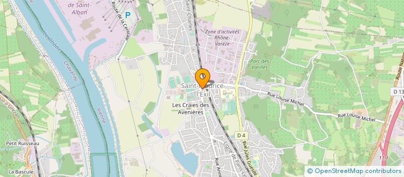 localisation de l'entreprise MONSIEUR RUBEN RIVIERE à SAINT-MAURICE-L'EXIL