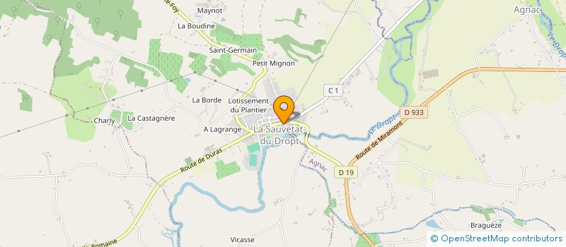 localisation de l'entreprise MONSIEUR RUBEN SILVA MAGALHAES à LA SAUVETAT-DU-DROPT