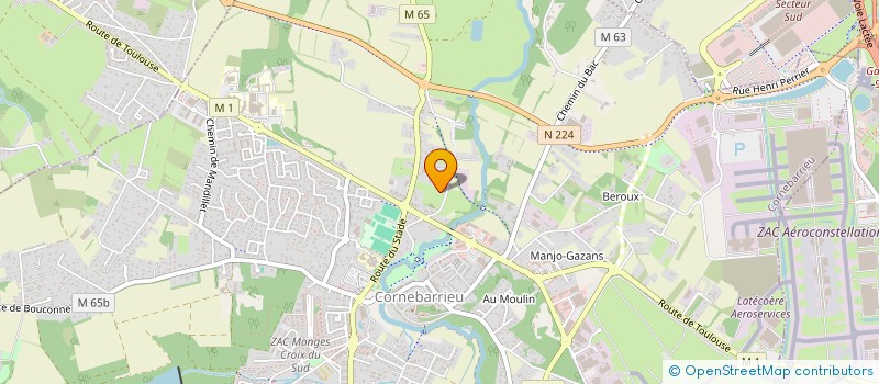 localisation de l'entreprise MONSIEUR RUBEN SOULES  CORNEBARRIEU