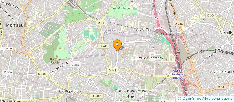 localisation de l'entreprise MONSIEUR RUBEN SOUNDROM  FONTENAY-SOUS-BOIS