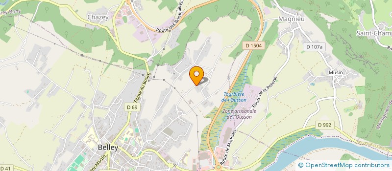 localisation de l'entreprise MONSIEUR RUBEN TALAGA  BELLEY