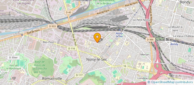 localisation de l'entreprise MONSIEUR RUBENILSON DE SOUZA à NOISY-LE-SEC