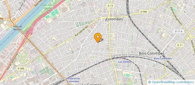 localisation de l'entreprise MONSIEUR RUBENS CUVELIER à COLOMBES