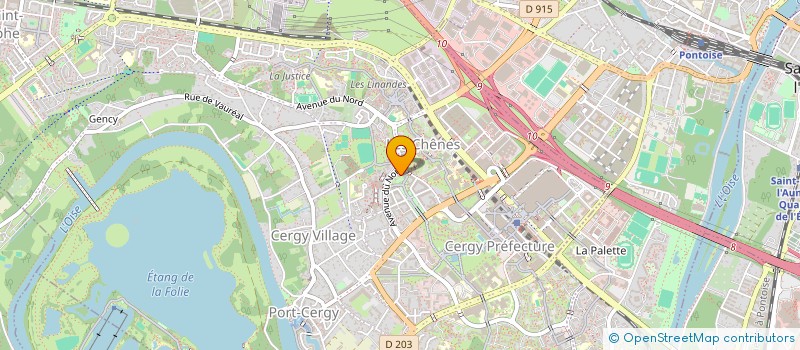 localisation de l'entreprise MONSIEUR RUDDY BELLADAME  CERGY