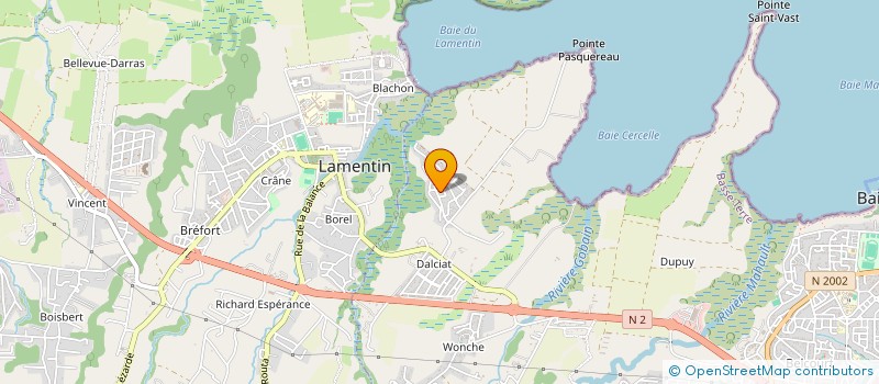 localisation de l'entreprise MONSIEUR RUDDY BOGAT  BAIE-MAHAULT