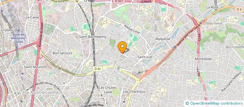 localisation de l'entreprise MONSIEUR RUDDY BOUVIER à MARSEILLE