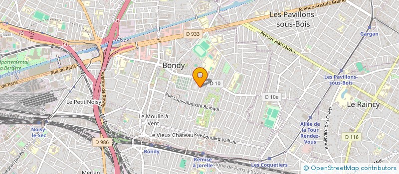 localisation de l'entreprise MONSIEUR RUDDY DANEL  BONDY