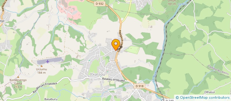 localisation de l'entreprise MONSIEUR RUDDY DE RIGAL  ITXASSOU