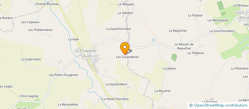 localisation de l'entreprise MONSIEUR RUDDY DESCIEUX à LA CHAPELLE-SOUEF