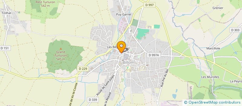 localisation de l'entreprise MONSIEUR RUDDY DUMAS  BILLOM