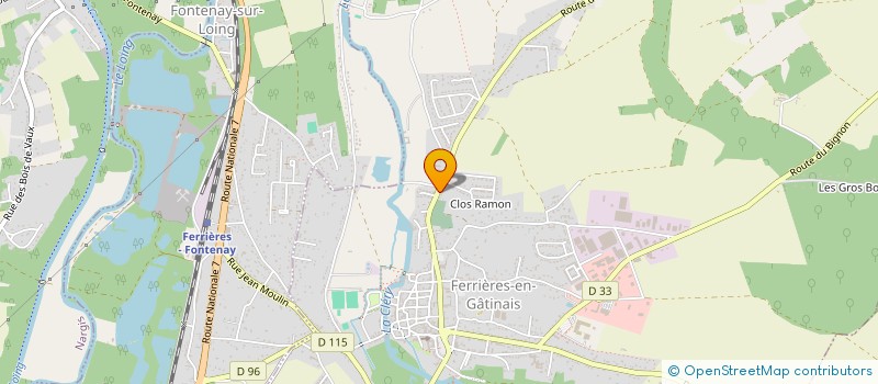 localisation de l'entreprise MONSIEUR RUDDY FAUVIN à FERRIERES-EN-GATINAIS
