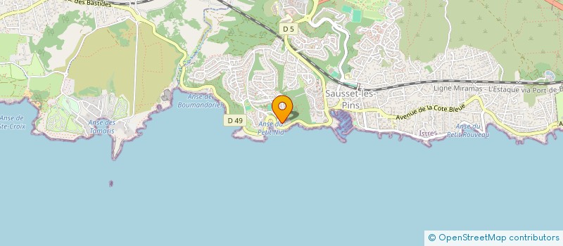 localisation de l'entreprise MONSIEUR RUDDY GAUDEZ  SAUSSET-LES-PINS