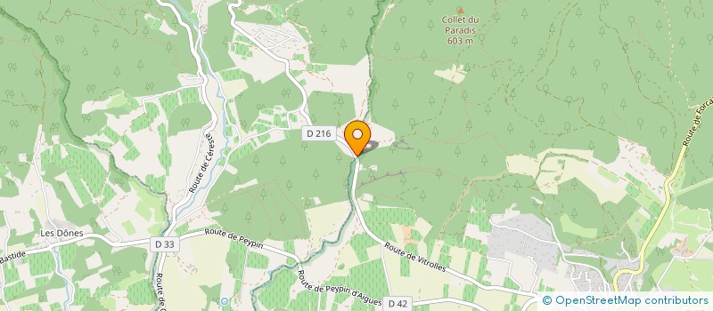 localisation de l'entreprise MONSIEUR RUDDY MICHEL  LA BASTIDE-DES-JOURDANS