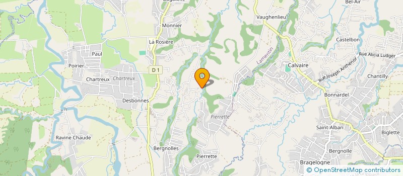 localisation de l'entreprise MONSIEUR RUDDY PEDURAND  LAMENTIN