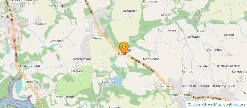 localisation de l'entreprise MONSIEUR RUDI GAZEAUX  QUIMPER