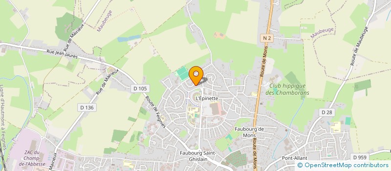 localisation de l'entreprise MONSIEUR RUDI PALIN  FEIGNIES