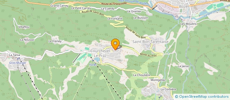 localisation de l'entreprise MONSIEUR RUDI SOULARD à COURCHEVEL