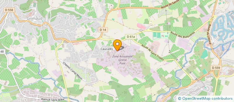 localisation de l'entreprise MONSIEUR RUDI WENDLING à GRIMAUD