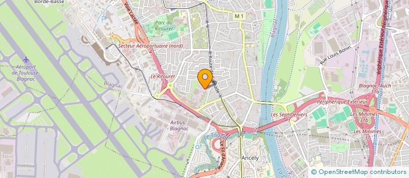 localisation de l'entreprise MONSIEUR RUDILLOYD BOURCIER  BLAGNAC