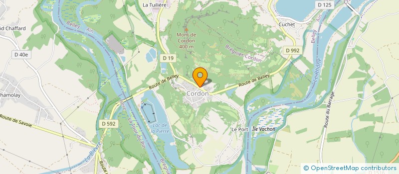 localisation de l'entreprise MONSIEUR RUDOLF FERREYROL  BREGNIER-CORDON