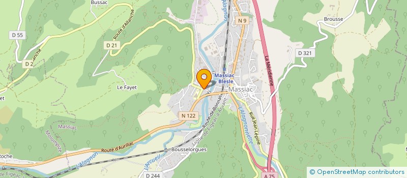 localisation de l'entreprise MONSIEUR RUDOLF TOUZET à MASSIAC
