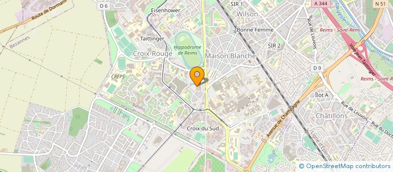 localisation de l'entreprise MONSIEUR RUDOLPH LAINE  REIMS