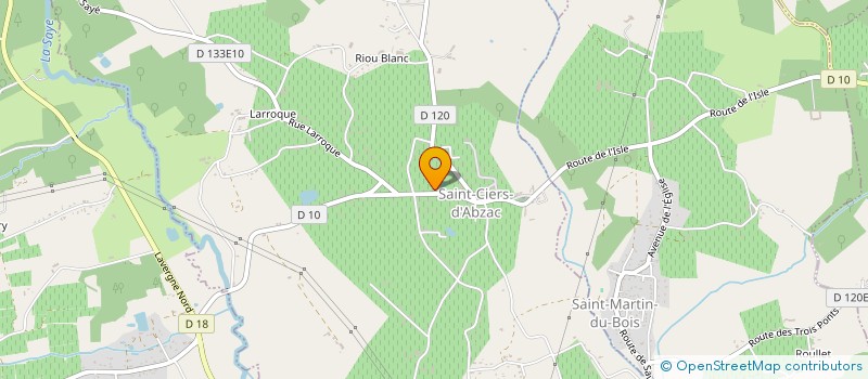 localisation de l'entreprise MONSIEUR RUDOLPHE BOYER  SAINT-CIERS-D'ABZAC