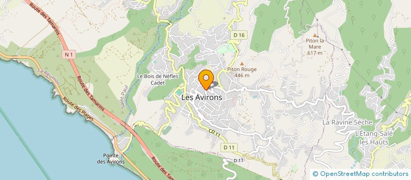 localisation de l'entreprise MONSIEUR RUDOLPHE  HARRY RAKOTO  LES AVIRONS