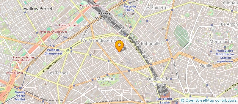 localisation de l'entreprise MONSIEUR RUDOLPHE MAGLIETTA  PARIS 17