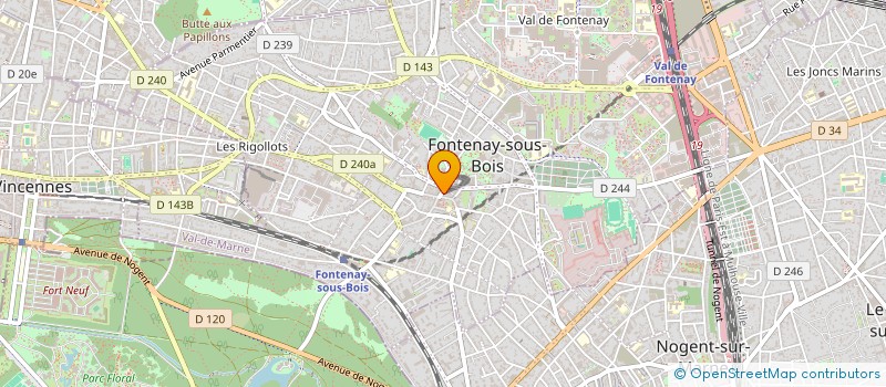 localisation de l'entreprise MONSIEUR RUDSON RODRIGUES DE OLIVEIRA à FONTENAY-SOUS-BOIS