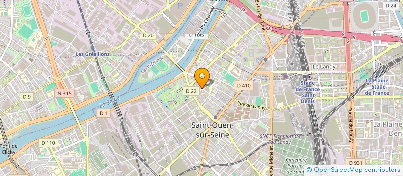 localisation de l'entreprise MONSIEUR RUDY ANRETAR à SAINT-OUEN-SUR-SEINE