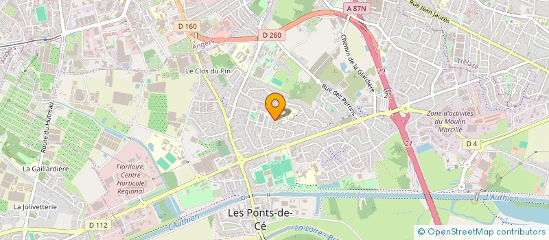 localisation de l'entreprise MONSIEUR RUDY BELLOCHE  LES PONTS-DE-CE