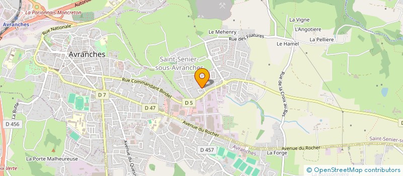 localisation de l'entreprise MONSIEUR RUDY BENMERZOUG  SAINT-SENIER-SOUS-AVRANCHES