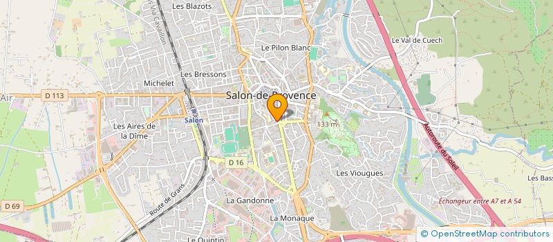 localisation de l'entreprise MONSIEUR RUDY BICHET  SALON-DE-PROVENCE