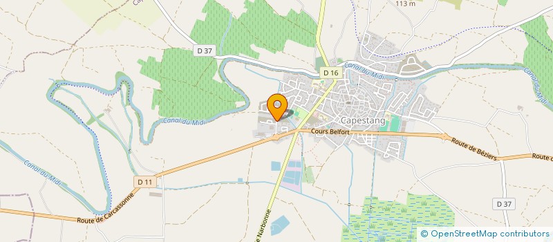 localisation de l'entreprise MONSIEUR RUDY BISSON  CAPESTANG
