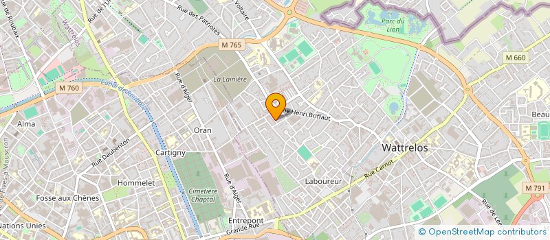 localisation de l'entreprise MONSIEUR RUDY BOSSUYT à WATTRELOS