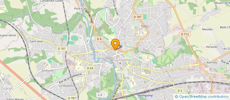 localisation de l'entreprise MONSIEUR RUDY BOUDIN  GUINGAMP