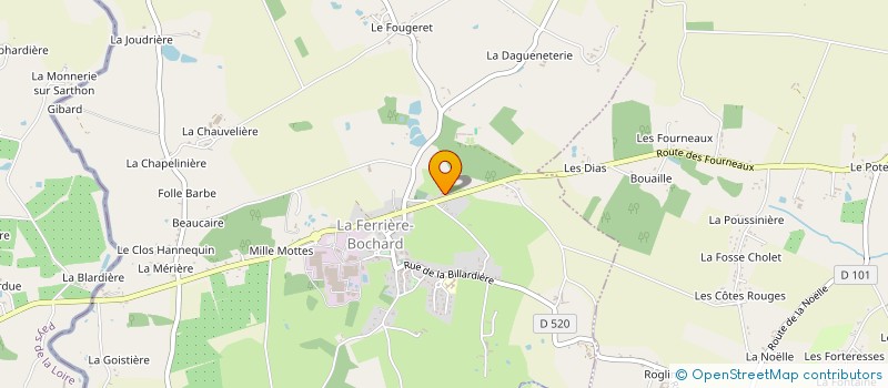 localisation de l'entreprise MONSIEUR RUDY BRILLAND à LA FERRIERE-BOCHARD