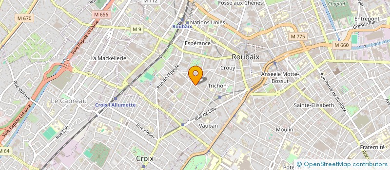 localisation de l'entreprise MONSIEUR RUDY CABY  ROUBAIX