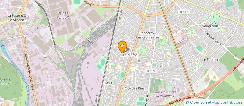 localisation de l'entreprise MONSIEUR RUDY CATELAIN  LE MANS